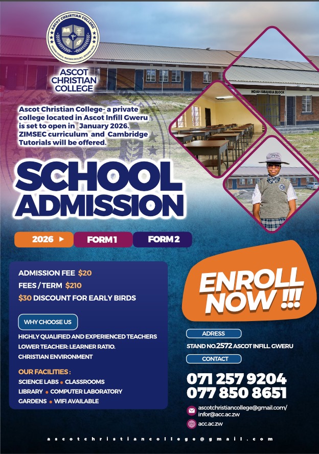 Ascot Christian College - School Admission Advert
